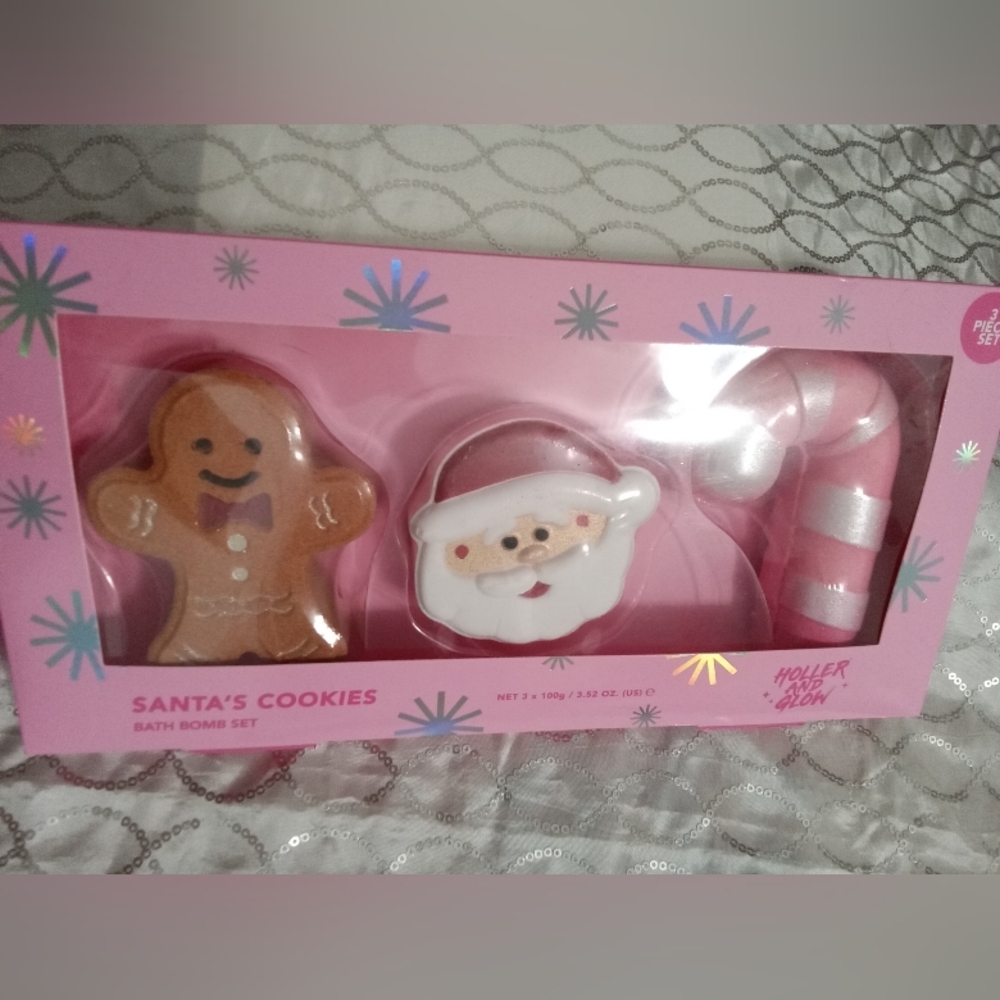 Santa's cookies bath bombs set